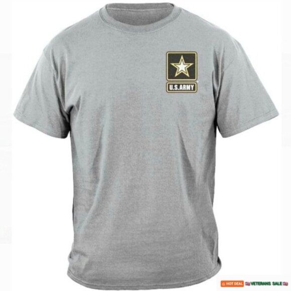 𝗨.𝗦. 𝗔𝗥𝗠𝗬®️ Star Emblem Tee XL Gray - Picture 1 of 5